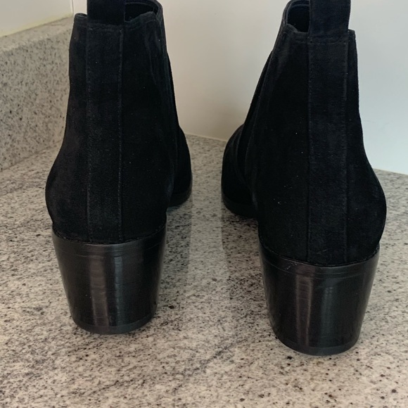 Cole Haan Suede Ankle Boots, Blabk, Size 11, never worn - Picture 5 of 6